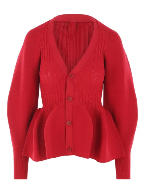 CFCL ribbed peplum cardigan