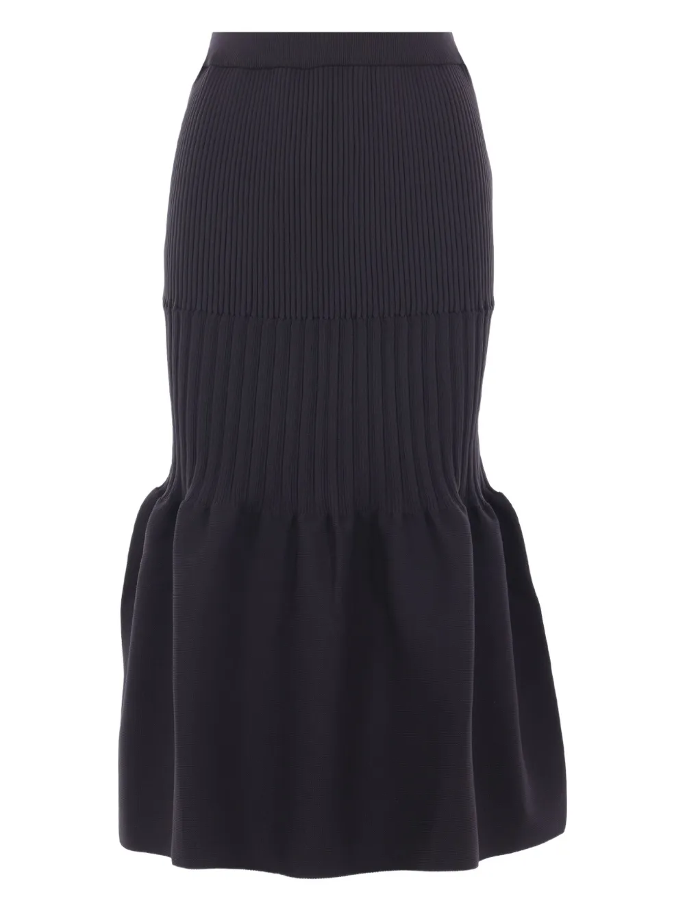 CFCL ribbed peplum skirt - Zwart