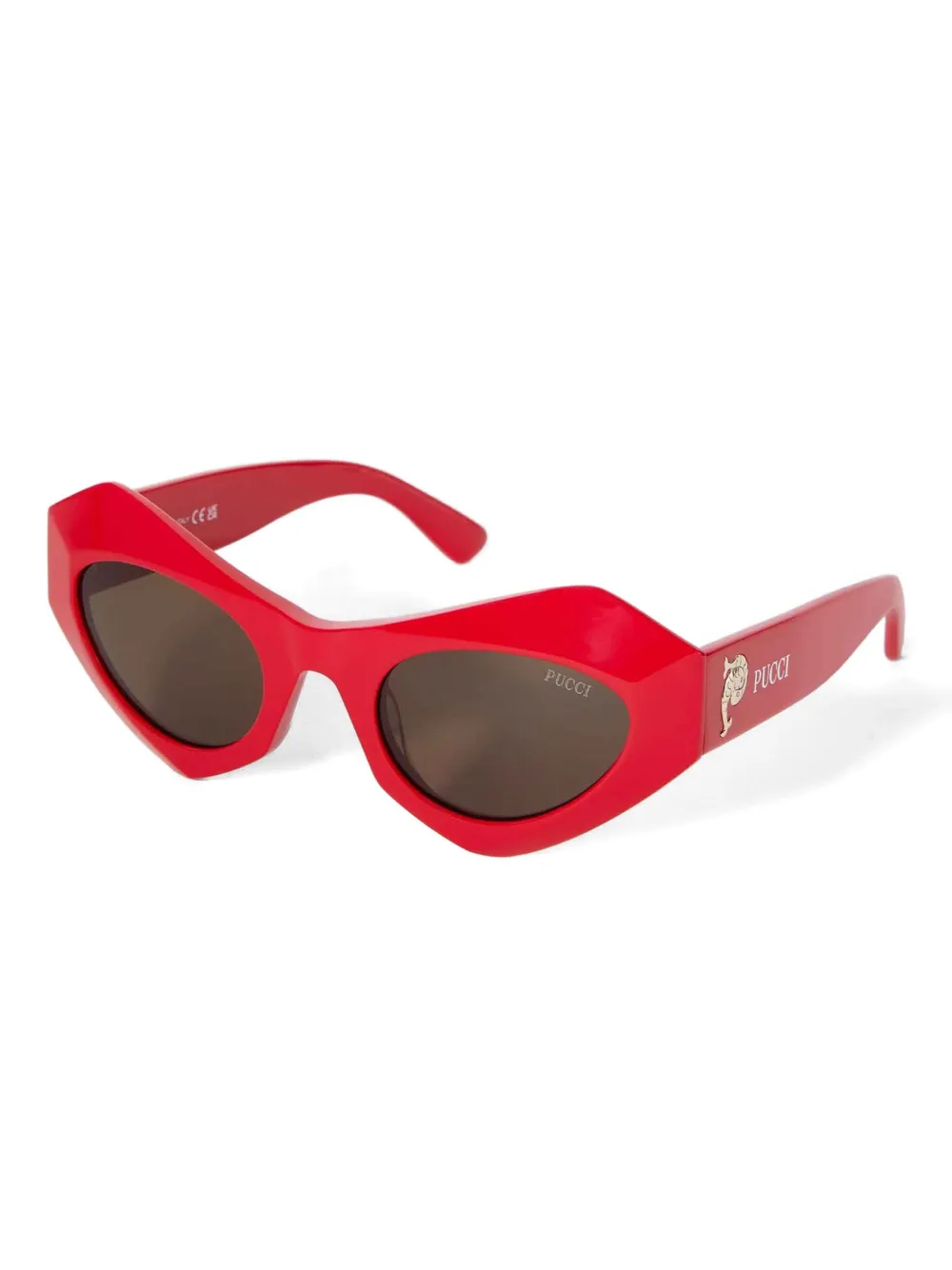 PUCCI geometric sunglasses - Rood