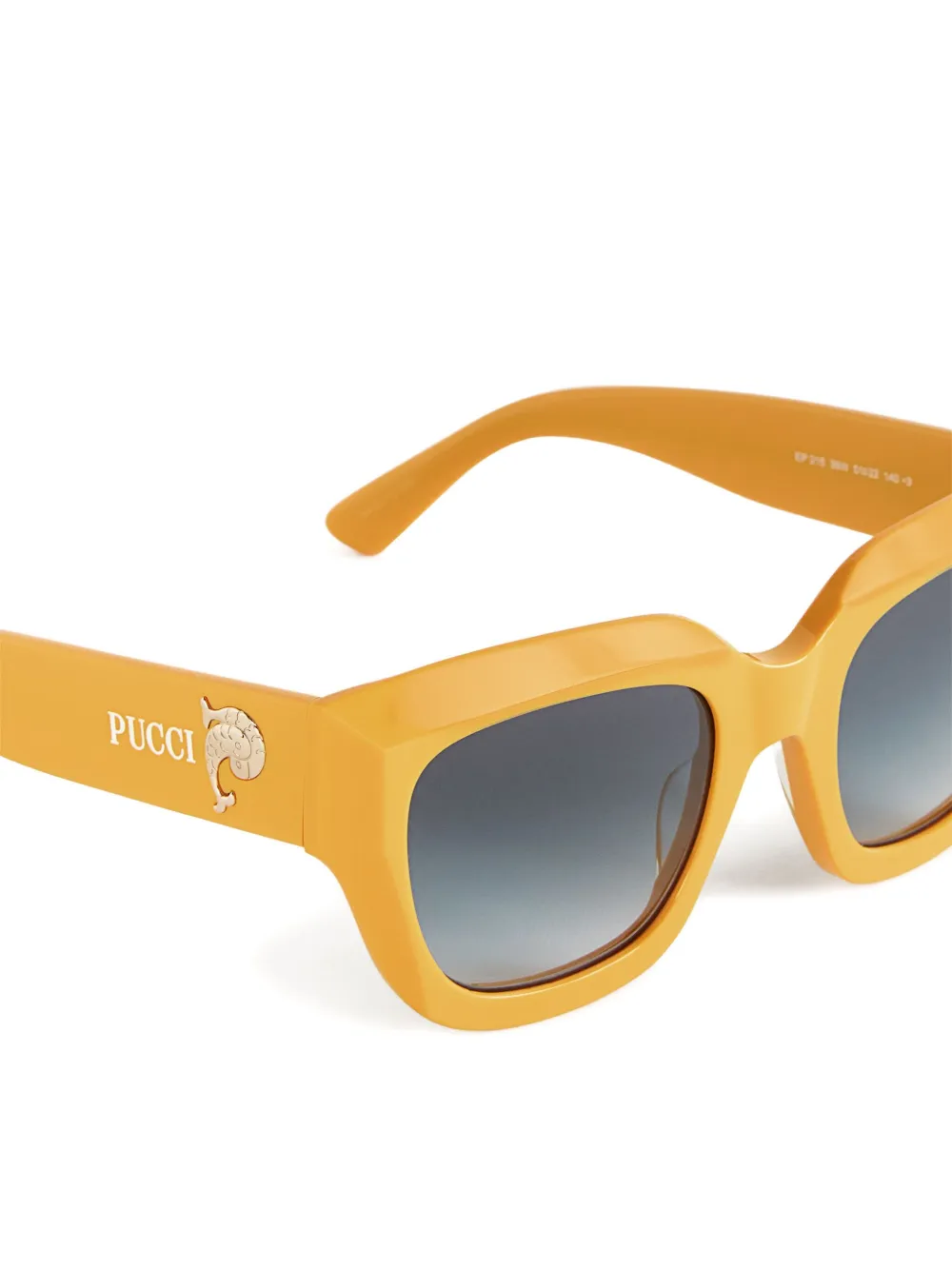 PUCCI Zonnebril met vierkant montuur Geel