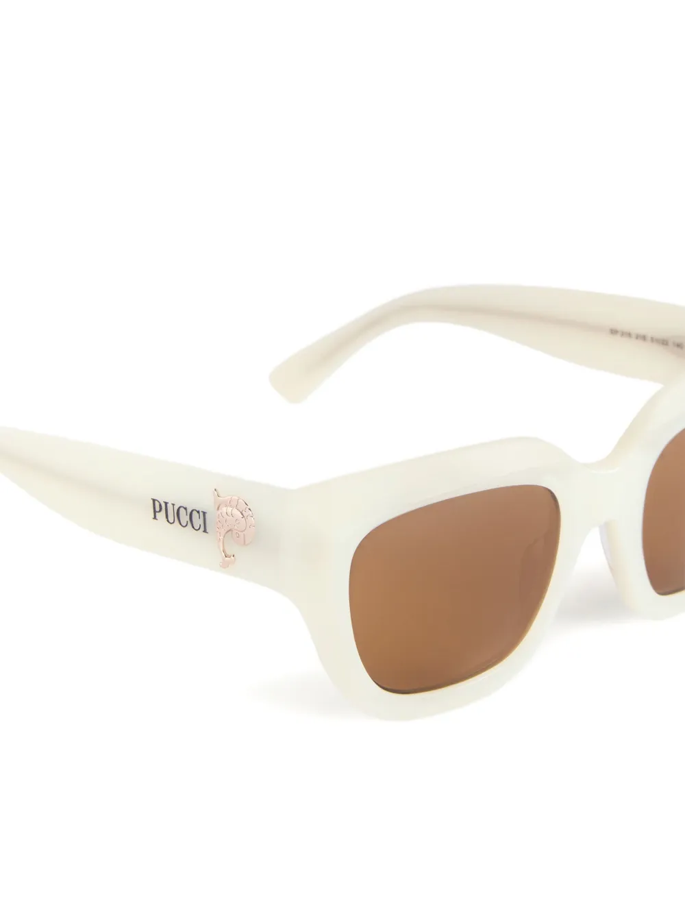 PUCCI Zonnebril met vierkant montuur Wit