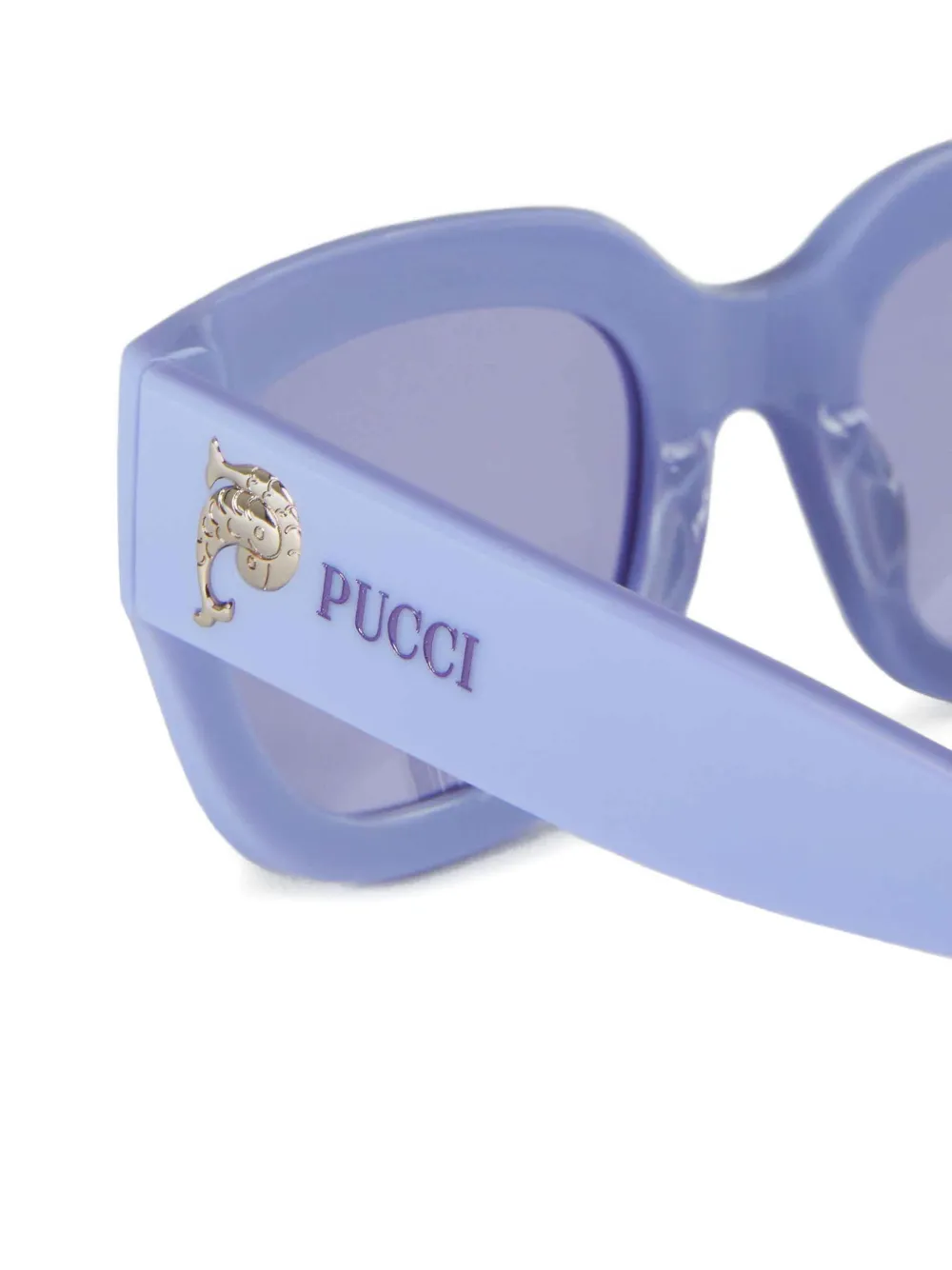 PUCCI Zonnebril met vlinder montuur Paars