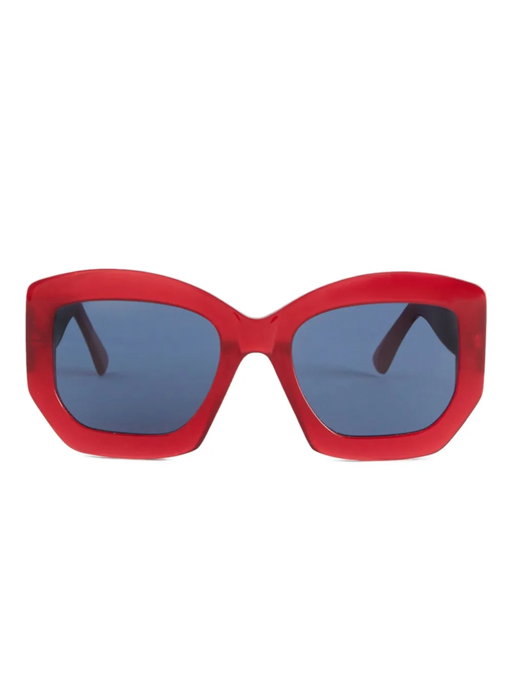 PUCCI Zonnebril met geometrisch montuur Rood