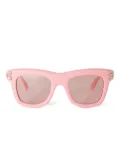 PUCCI logo-detail square sunglasses - Pink