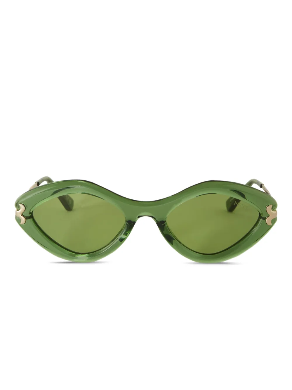 PUCCI Zonnebril met geometrisch montuur Groen