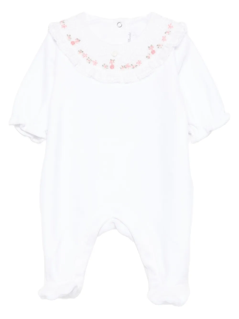 Tartine Et Chocolat barboteuse volantée à broderies | blanc | Image 1