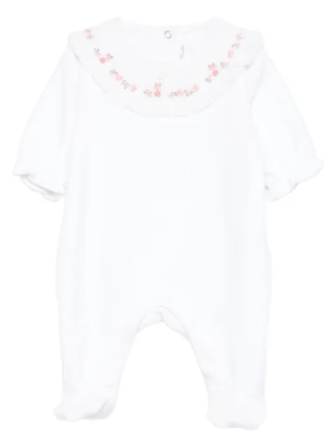 Tartine Et Chocolat embroidered ruffled rompers