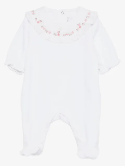 Tartine Et Chocolat embroidered ruffled rompers