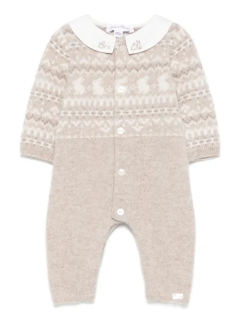 Tartine Et Chocolat romper de tejido fair isle