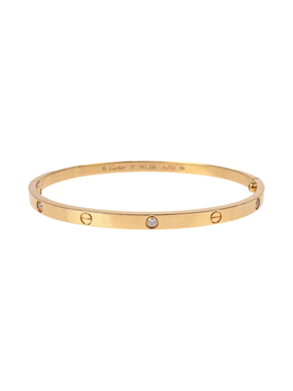 Cartier 1990-2000s 18Kローズゴールド ラブ ブレスレット - ゴールドトーン Cartier 1990-2000s 18Kローズゴールド ラブ ブレスレット - ゴールドトーン