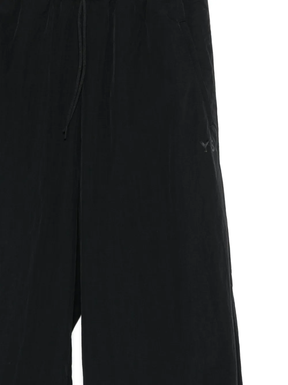 Y-3 Joggingbroek met trekkoord en wijde pijpen Zwart