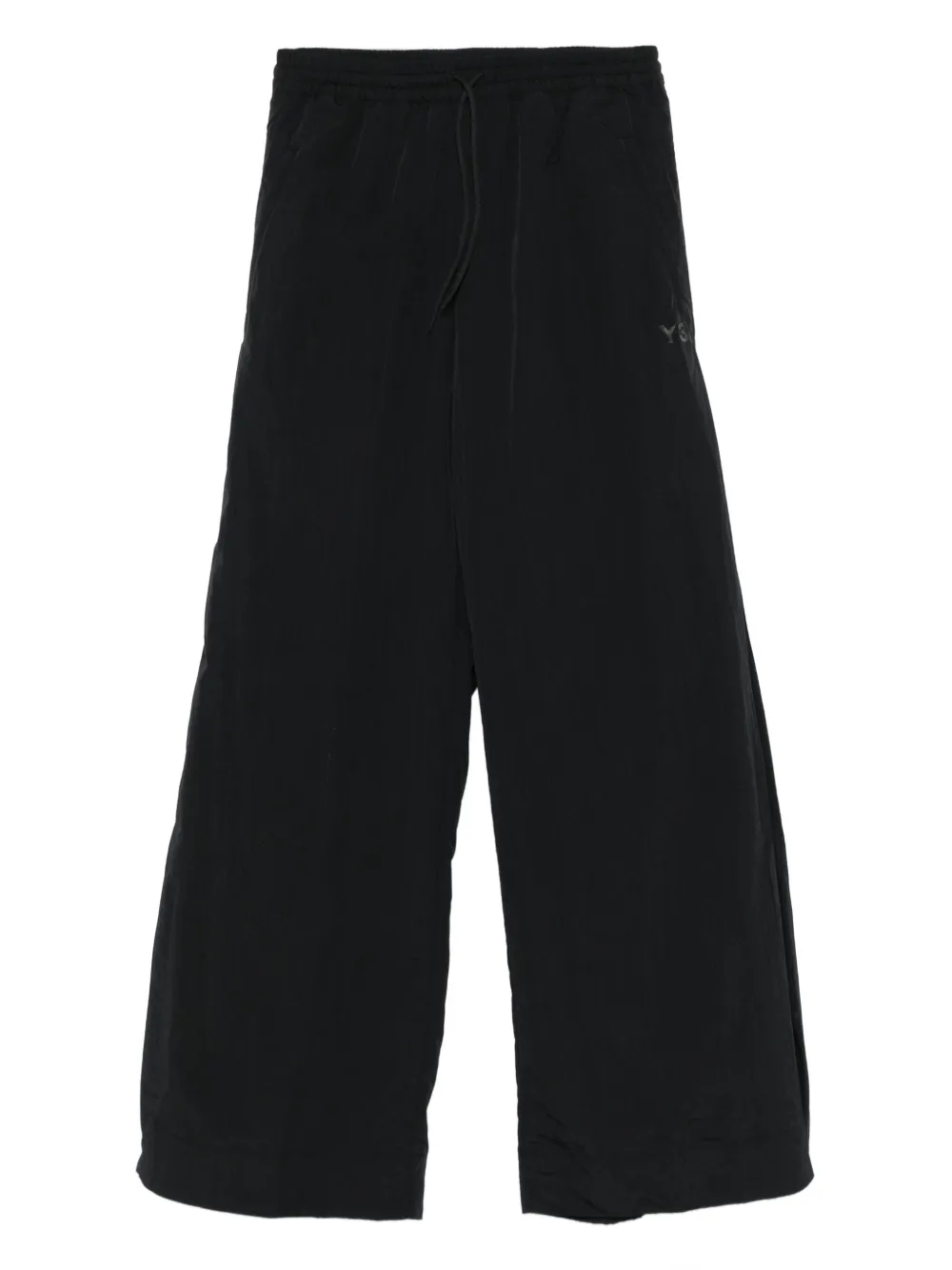 Y-3 Joggingbroek met trekkoord en wijde pijpen Zwart