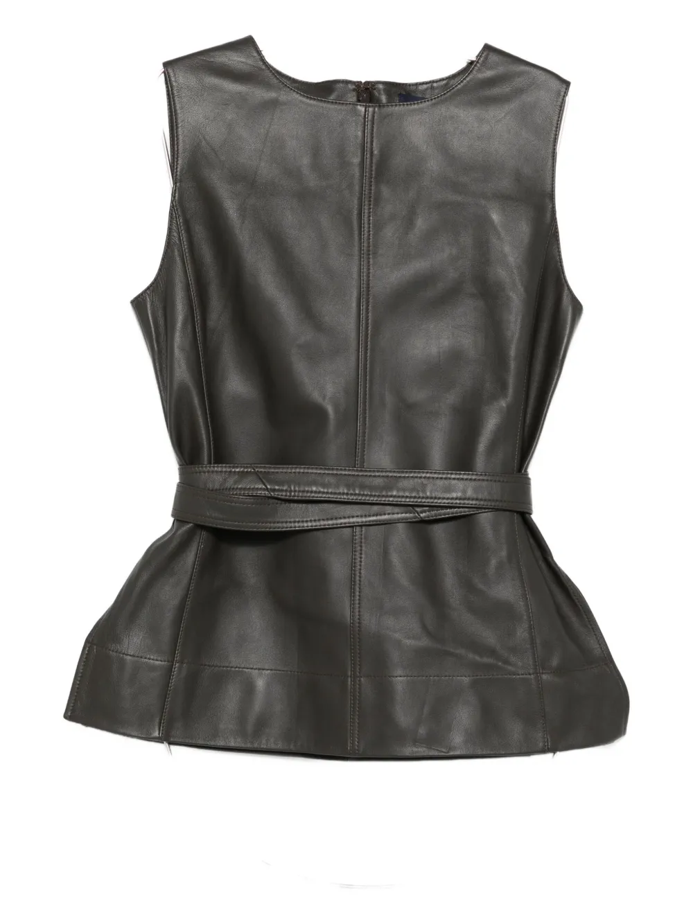 Soeur Belted Sleeveless Top In Black