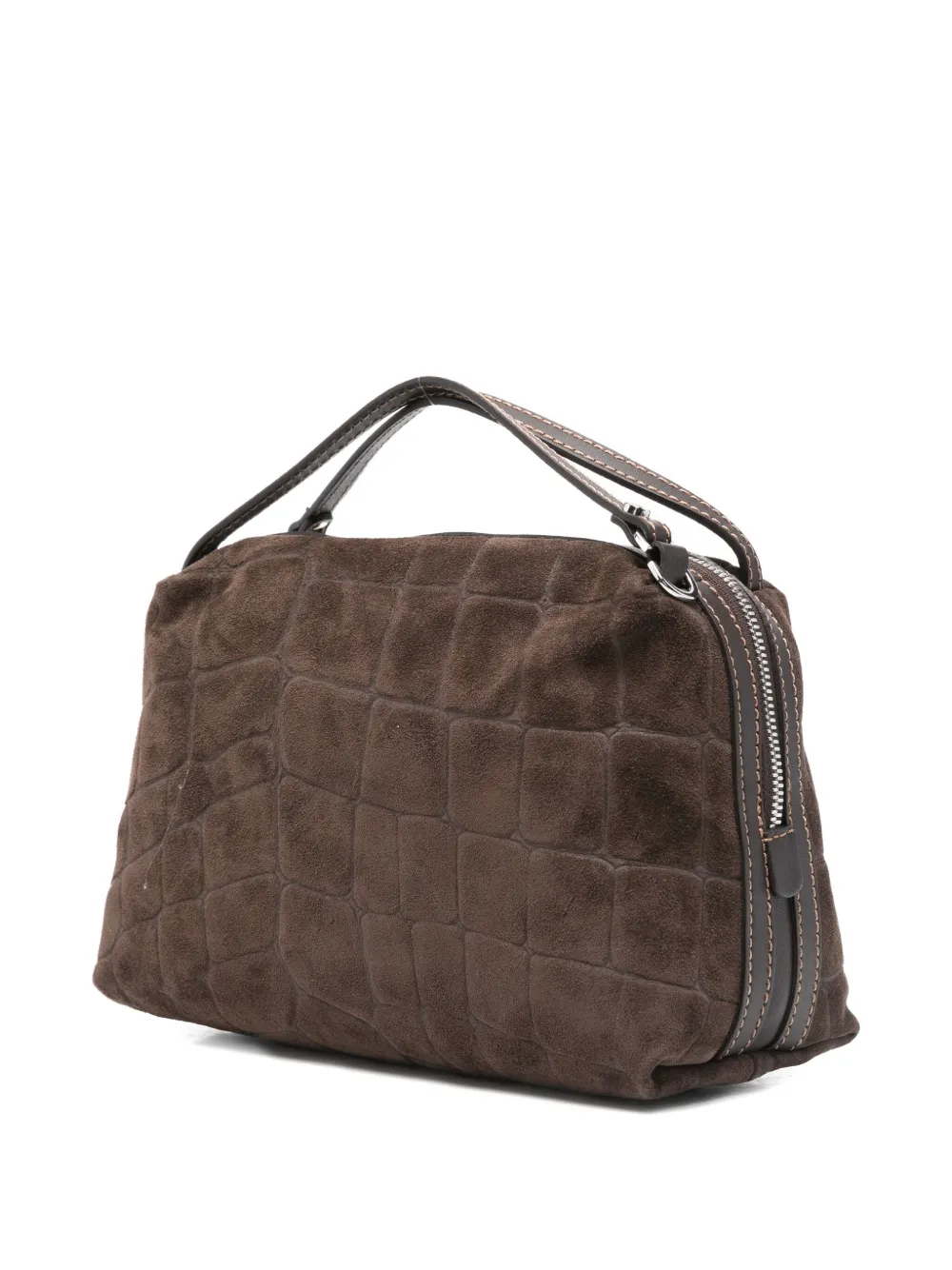GIANNI CHIARINI Alifa shopper met krokodillenprint Bruin