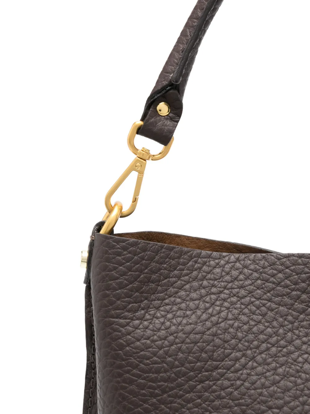 Gianni Chiarini Aretha Leather Top-handle Bag In Brown