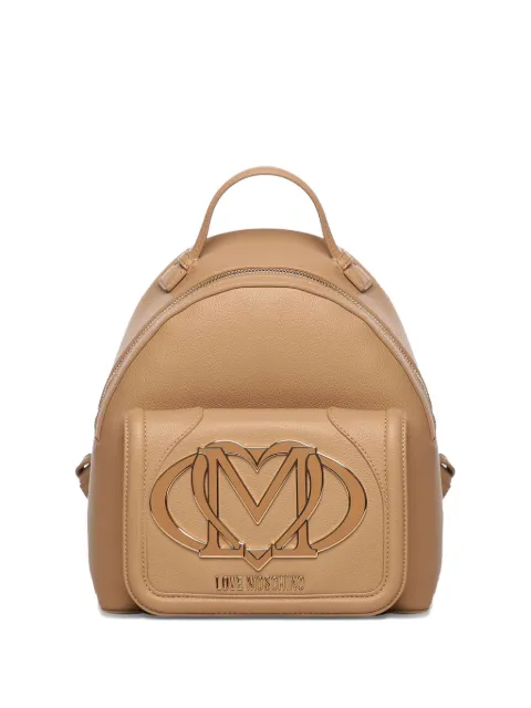 Love Moschino logo-plaque backpack