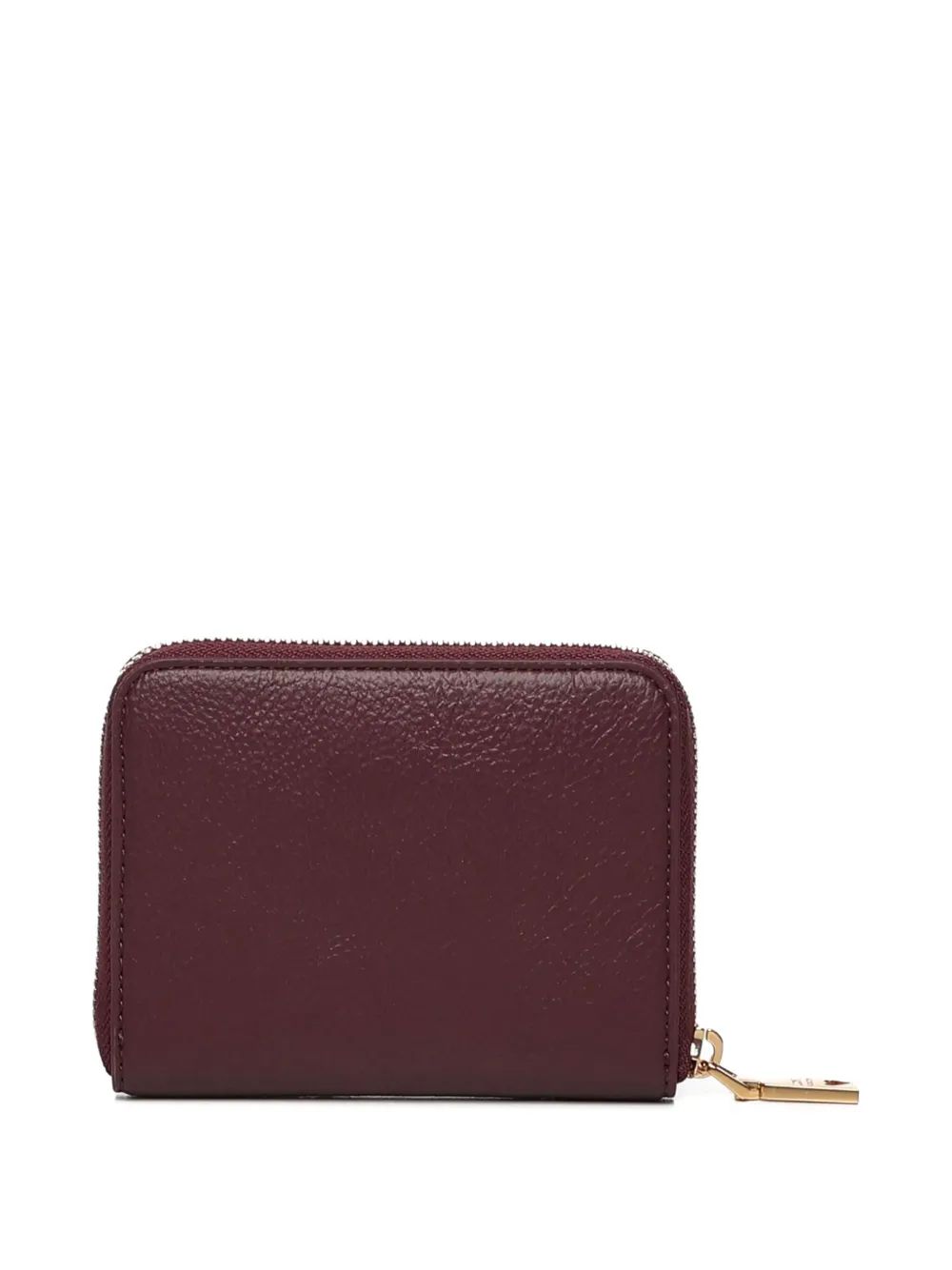 Love Moschino logo-plaque zip-around wallet - Rood