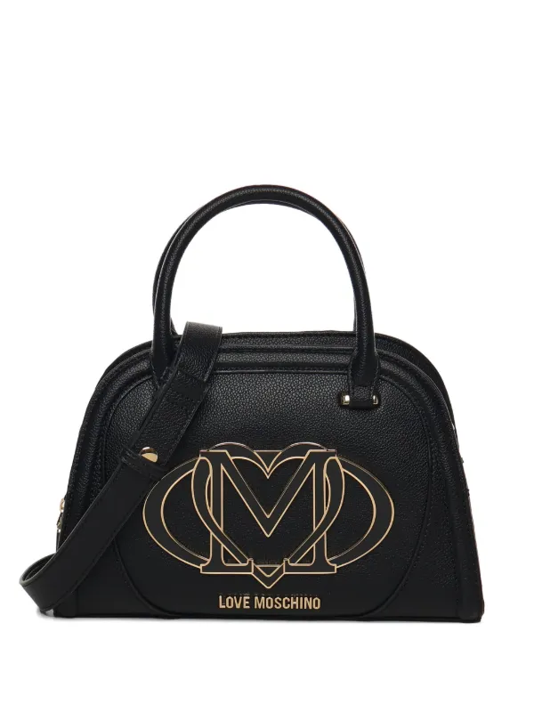 Love Moschino logo-plaque Tote Bag Black FARFETCH IN