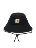 Carhartt WIP Clarton logo-patch bucket hat - Black