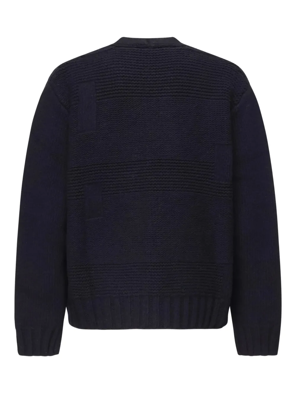 Dsquared2 Textured Panelled Cardigan In Black