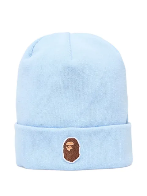 A BATHING APE® logo patch knit beanie