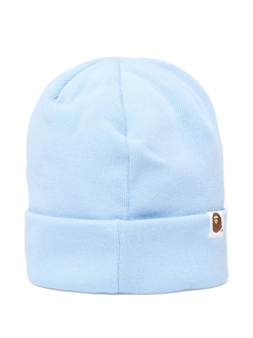 A BATHING APE Muts met logopatch Blauw