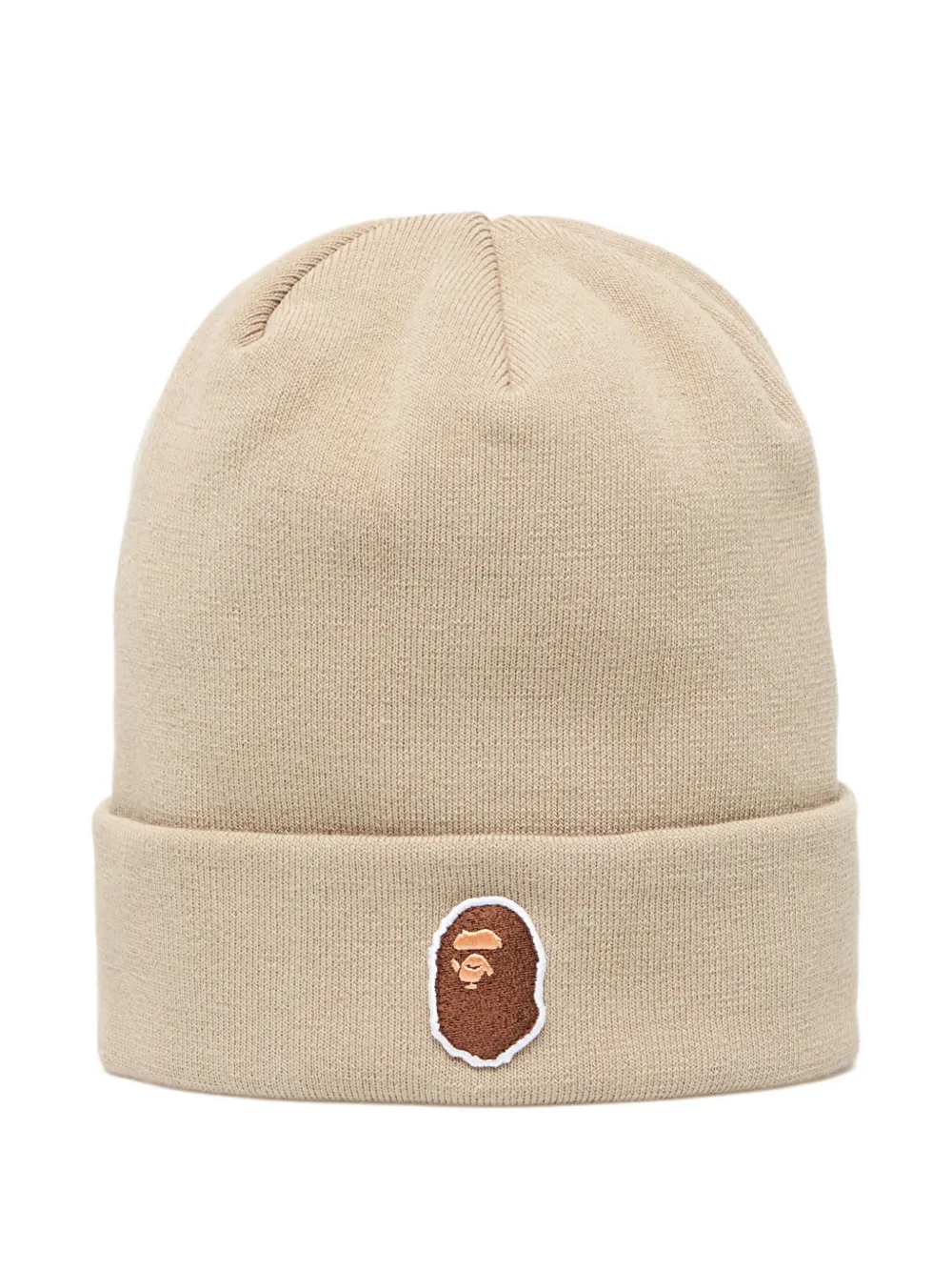 A Bathing Ape Ape Head Beanie Hat In Neutral