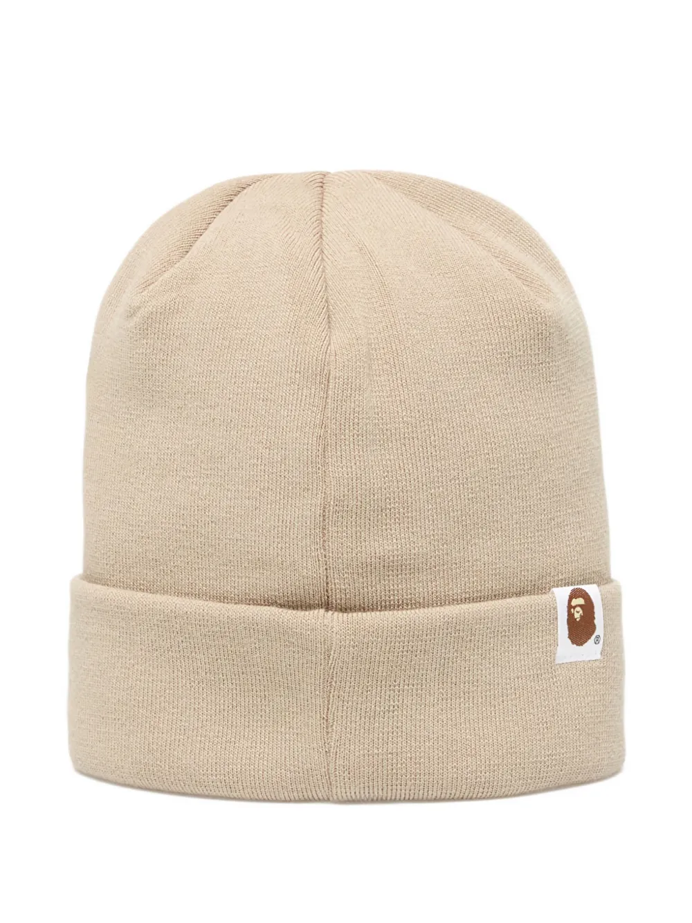 A Bathing Ape Ape Head Beanie Hat In Neutral