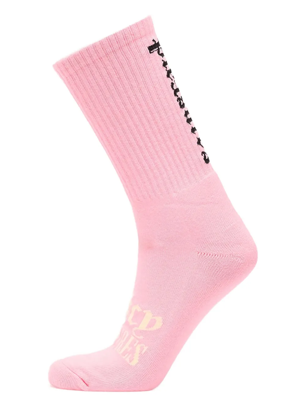 Pleasures Juicy logo-intarsia crew socks | Pink | Image 1