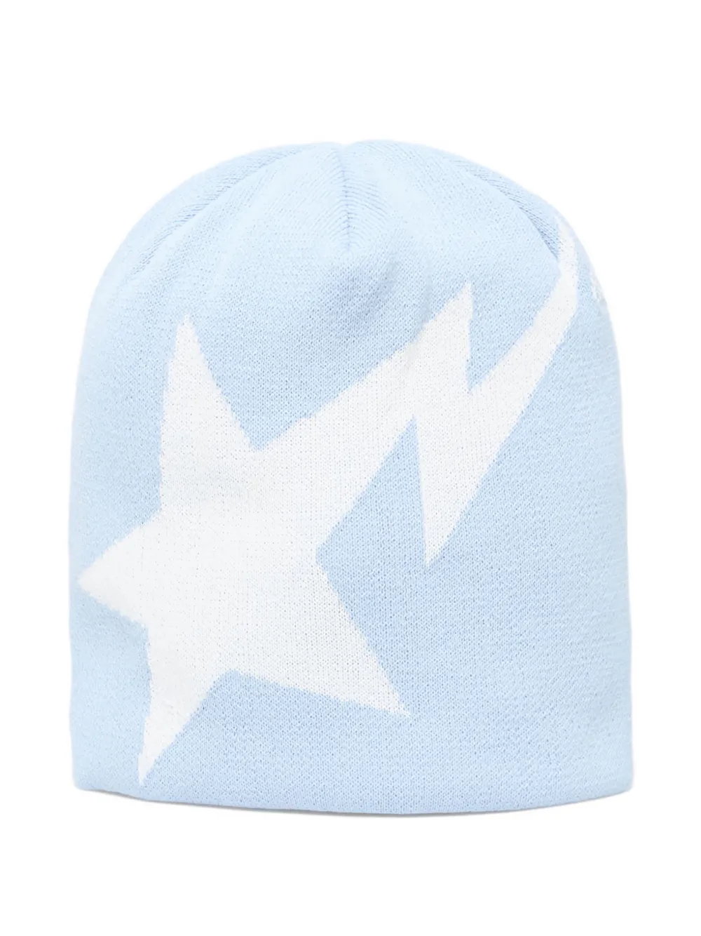 A BATHING APE Gebreide muts met sterpatroon Blauw