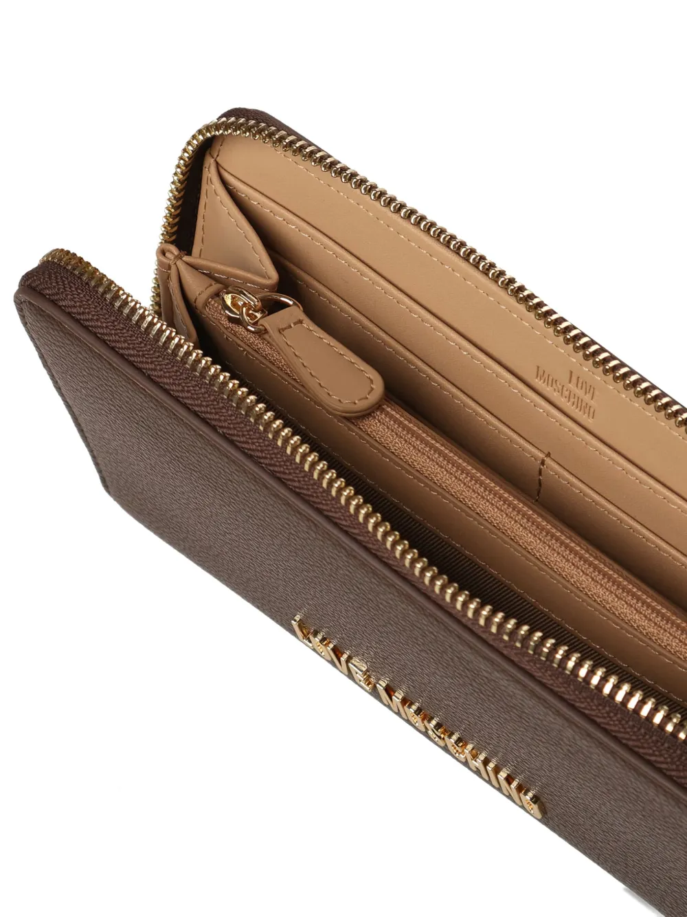 Love Moschino Portemonnee met logo Bruin