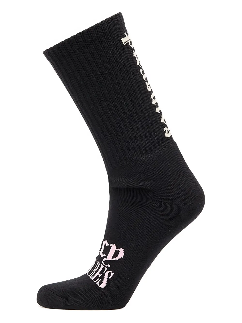 Pleasures Juicy logo-intarsia crew socks | Black | Image 1