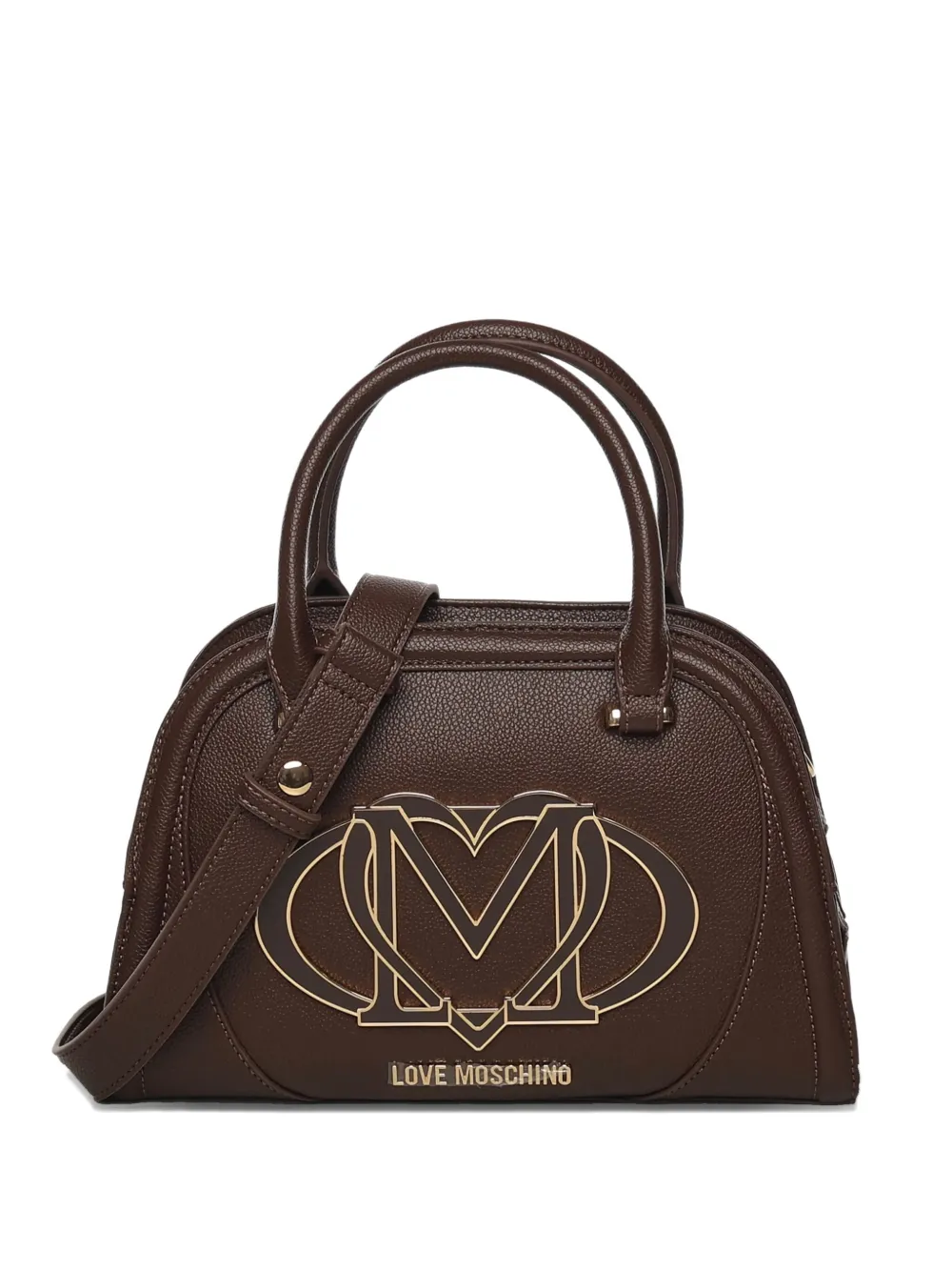 Love Moschino logo-plaque tote bag Bruin