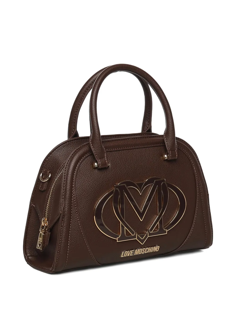 Love Moschino logo-plaque tote bag Bruin