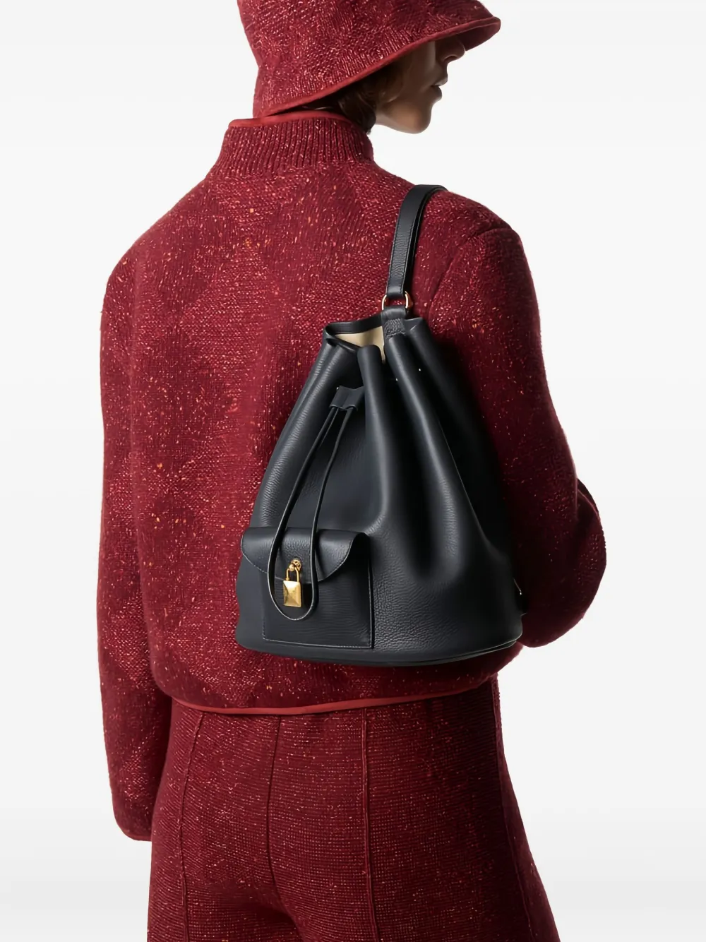 Loro Piana drawstring leather backpack | Image 2