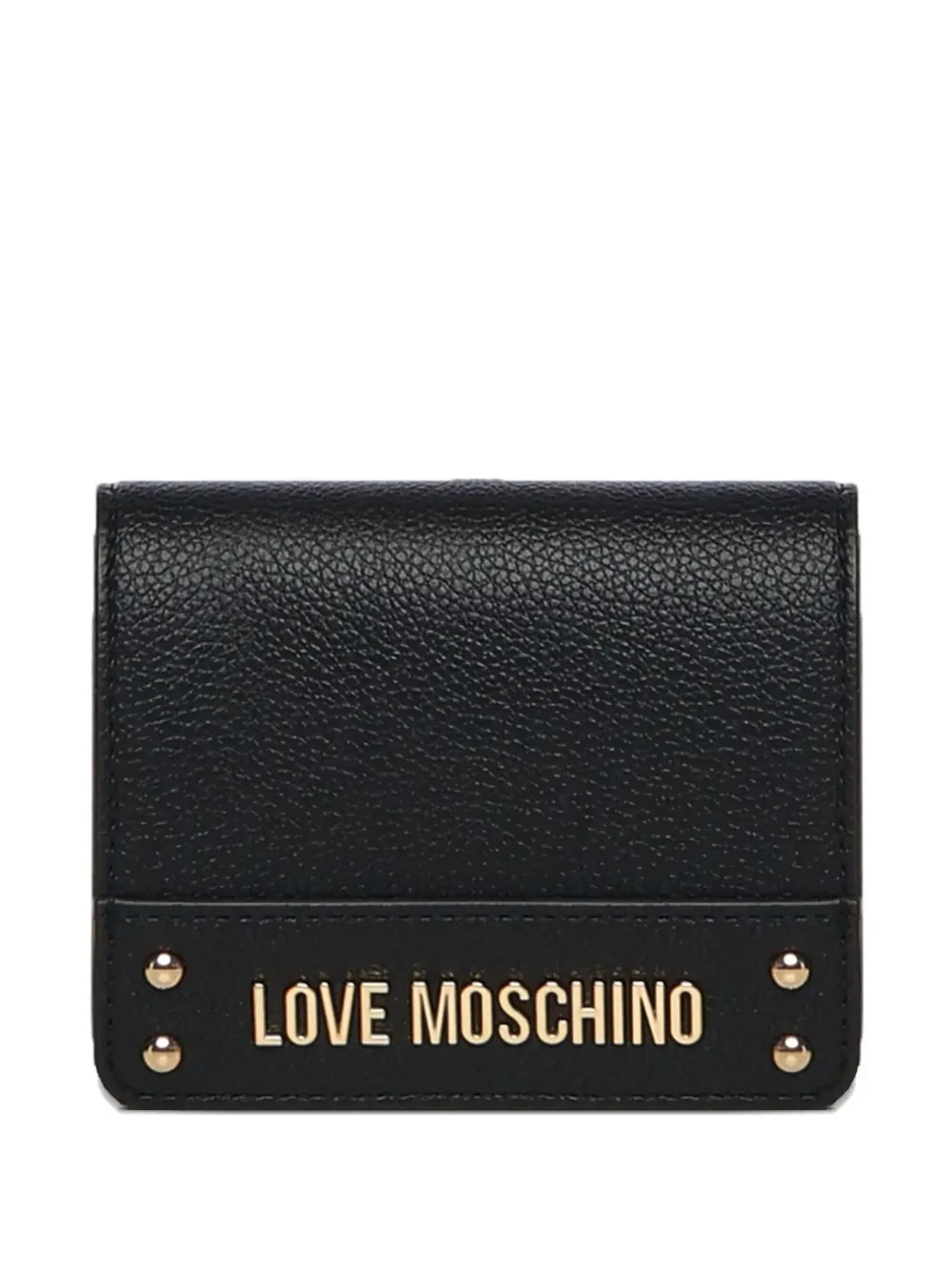 Love Moschino logo-plaque studded wallet | Preto | Image 1