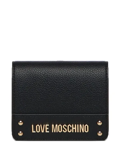 Love Moschino logo-plaque studded wallet