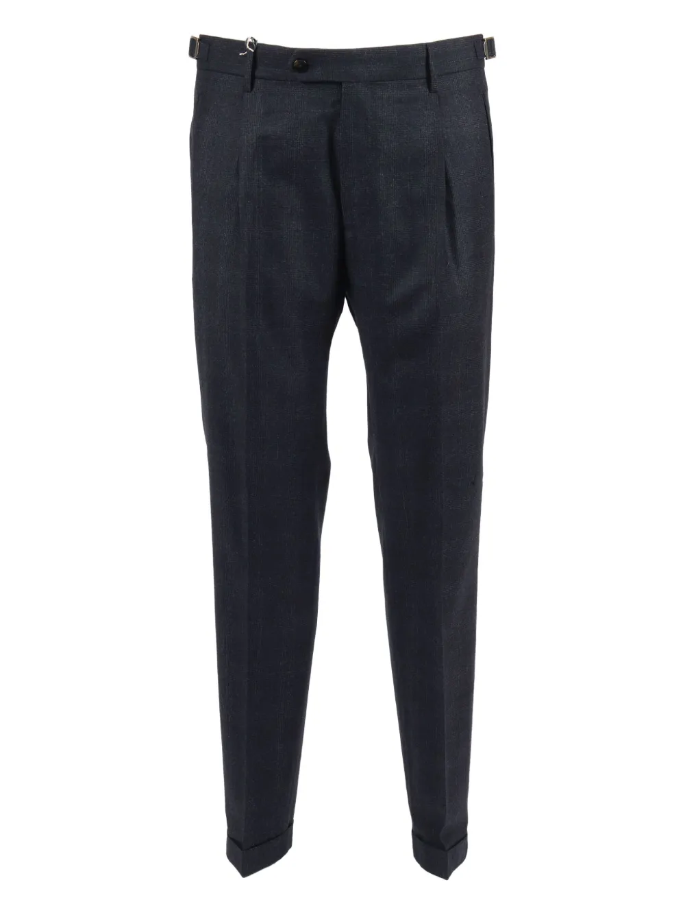 Berwich plaid pleated-front trousers | Blue | Image 1
