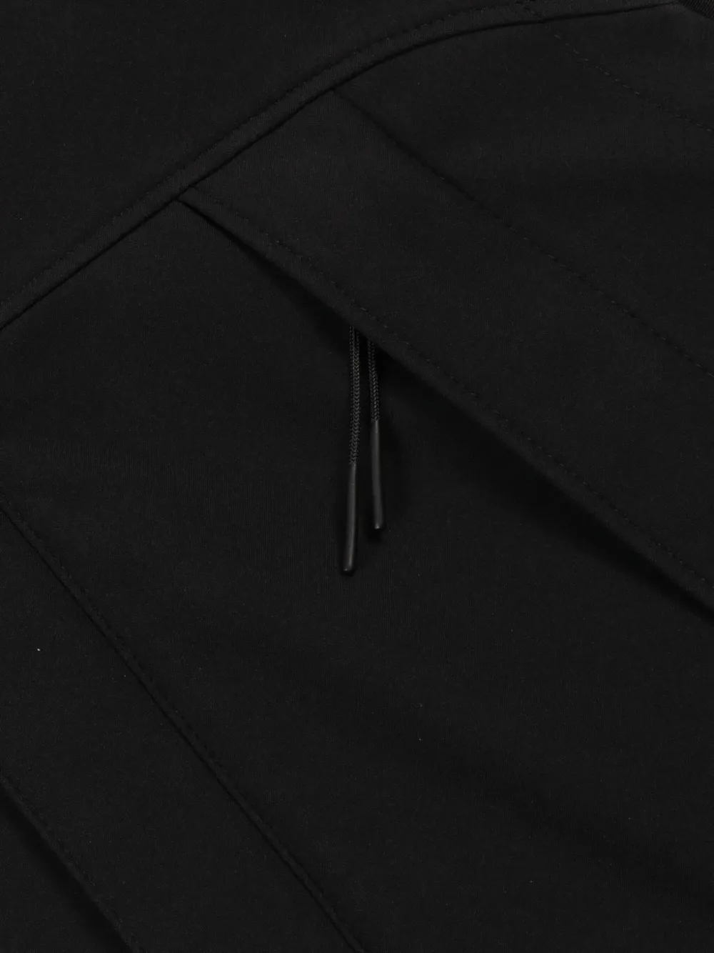 C.p. Company Lens-detail Hooded Gilet In Black