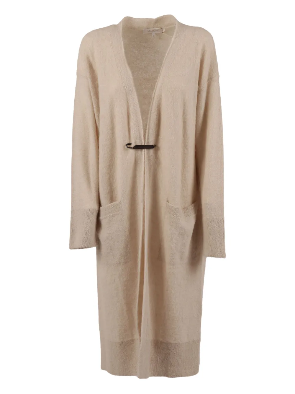 Antonelli Patch-pocket Cardigan In Neutral