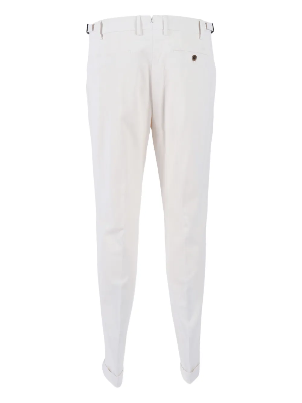 Berwich Broek met geplooide details en toelopende pijpen - Wit