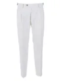 Berwich pleated-cuff tapered trousers - White