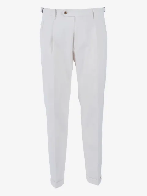 Berwich pleated-cuff tapered trousers