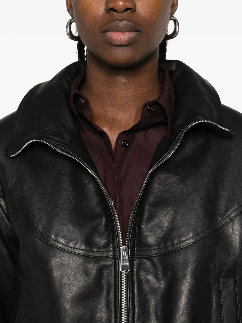 Dondup Zip-front Jacket In Black