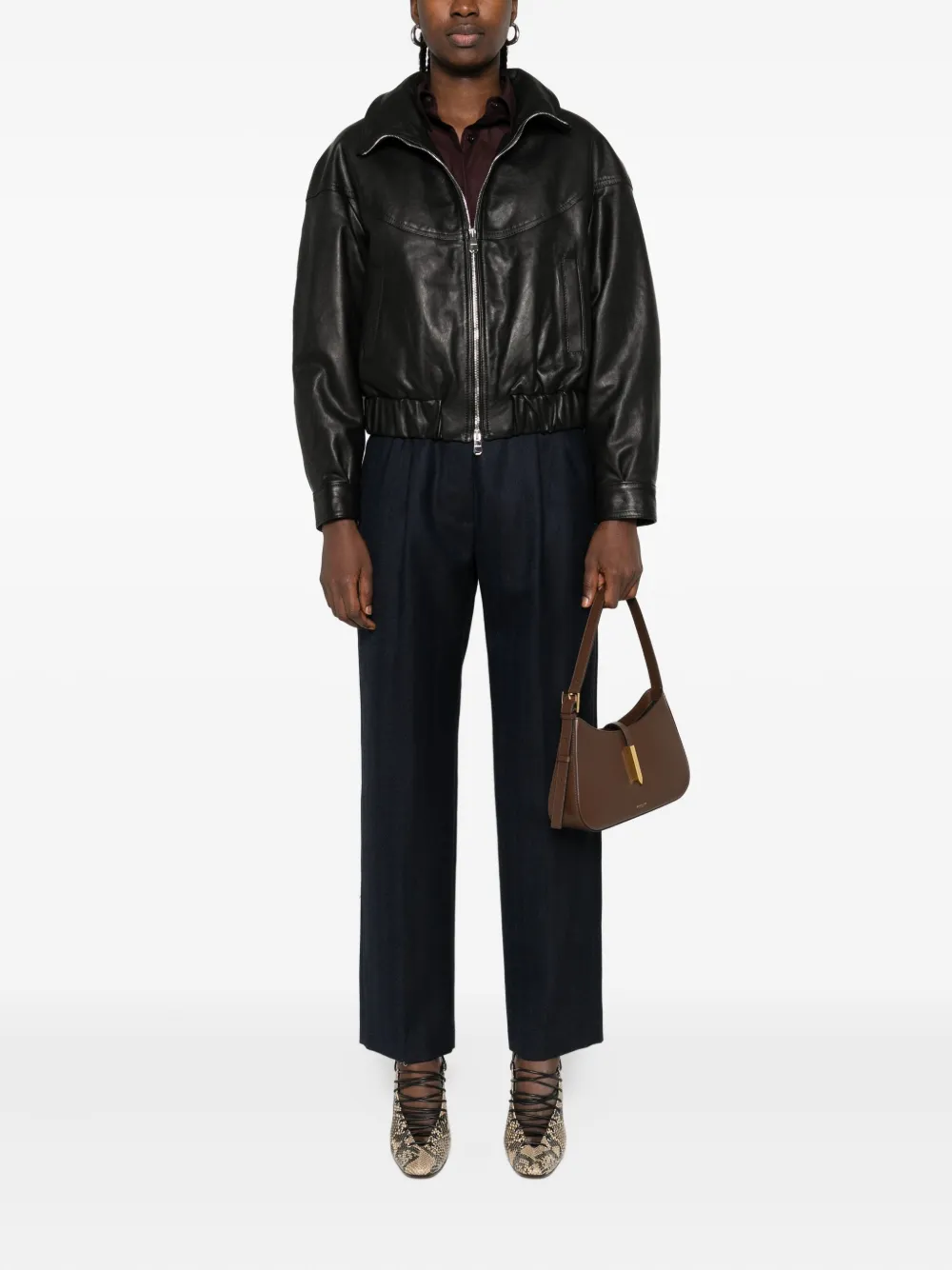 Dondup Zip-front Jacket In Black