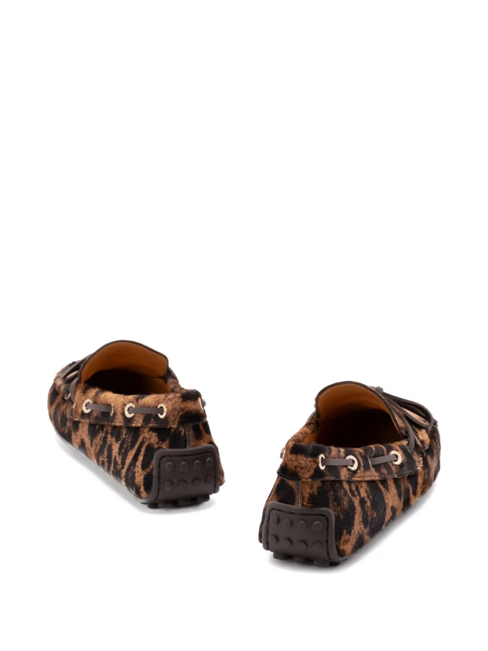 Tod's leopard-print loafers - Bruin