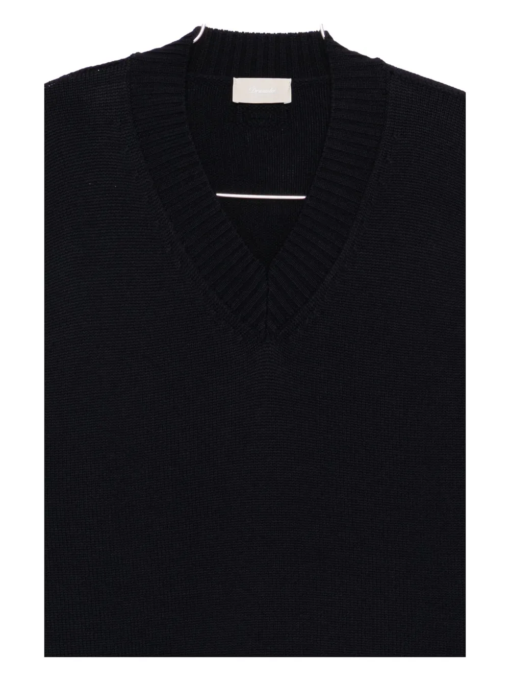 Drumohr Sweater met V-hals Blauw