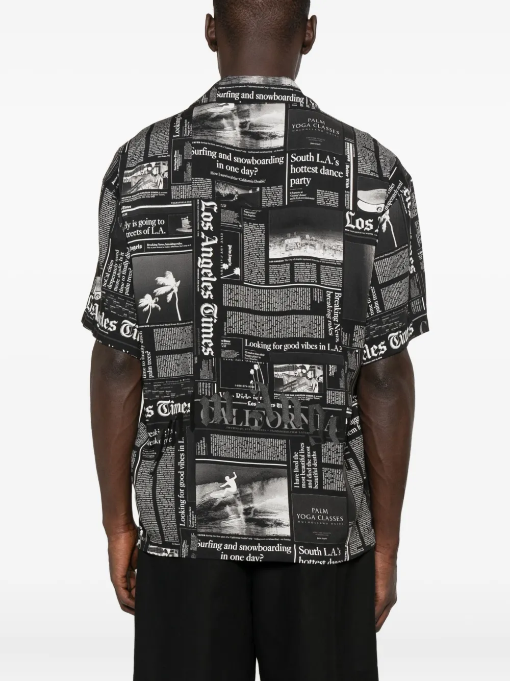 Palm Angels Overhemd met print Zwart