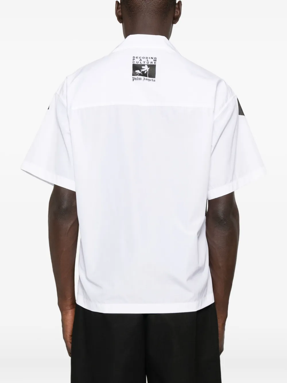 Palm Angels Overhemd met palmboomprint Wit