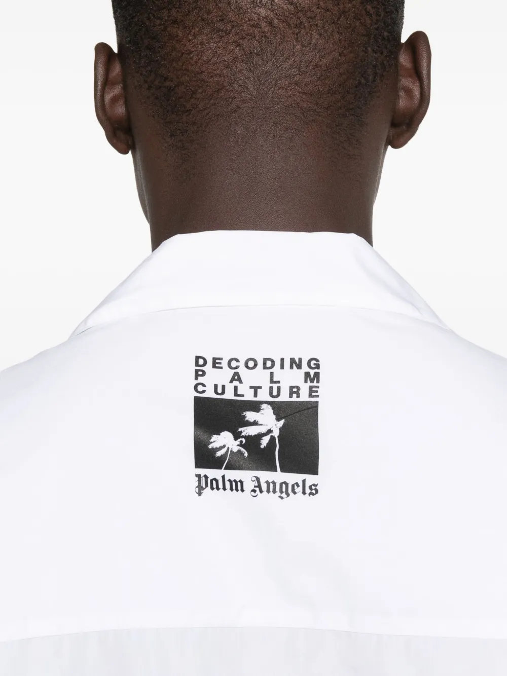 Palm Angels Overhemd met palmboomprint Wit